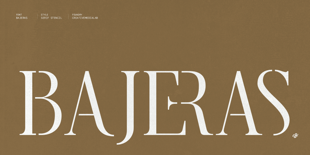 Bajeras font