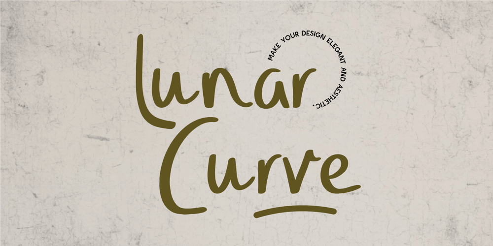 Lunar Curve font