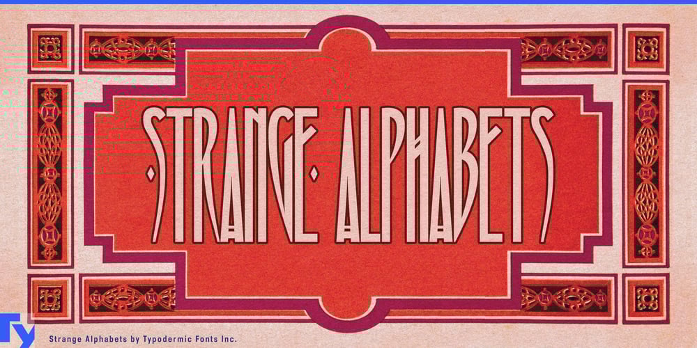 Strange Alphabets font
