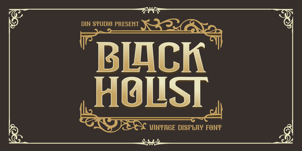 Black Holist font