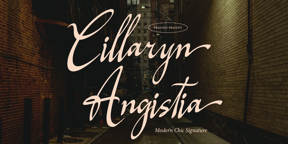 Cillaryn Angistia font