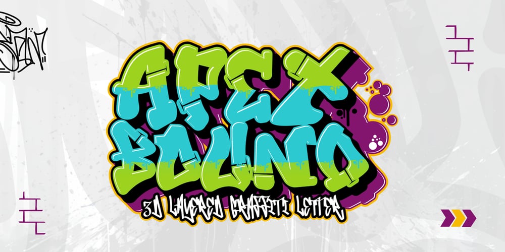 Apex Bound 3d font