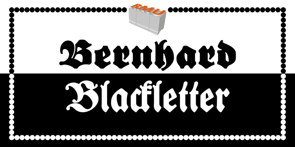 Bernhard Blackletter font