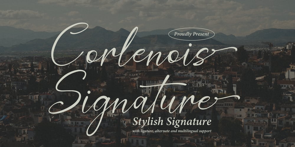 Corlenois Signature font