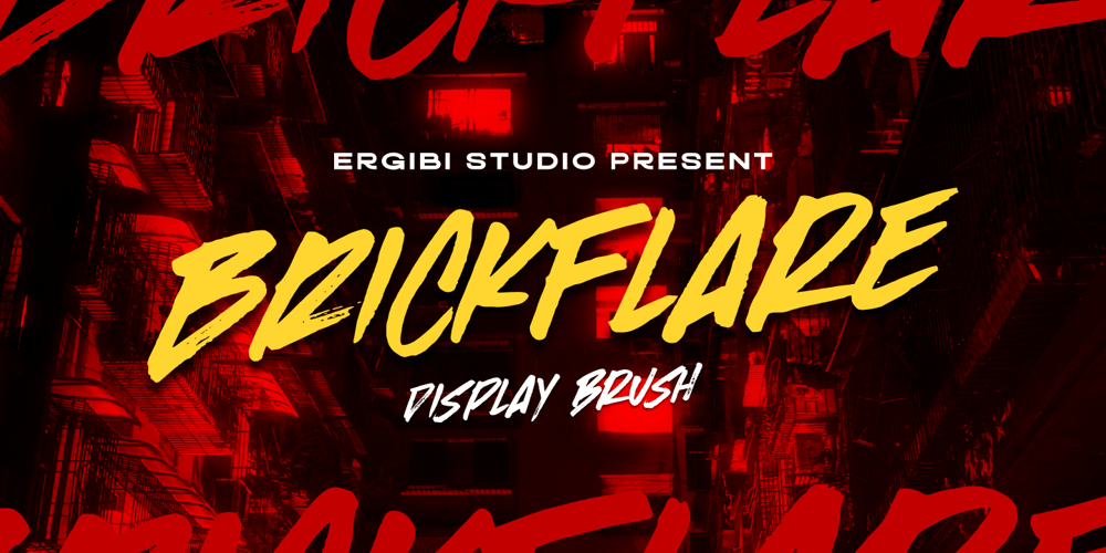 Brickflare font