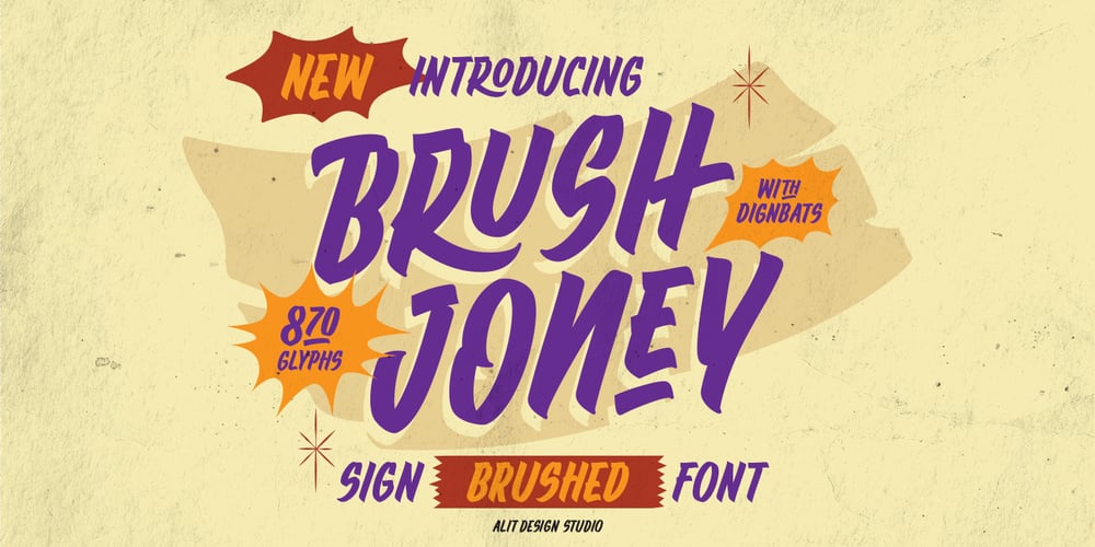 Brush Joney font