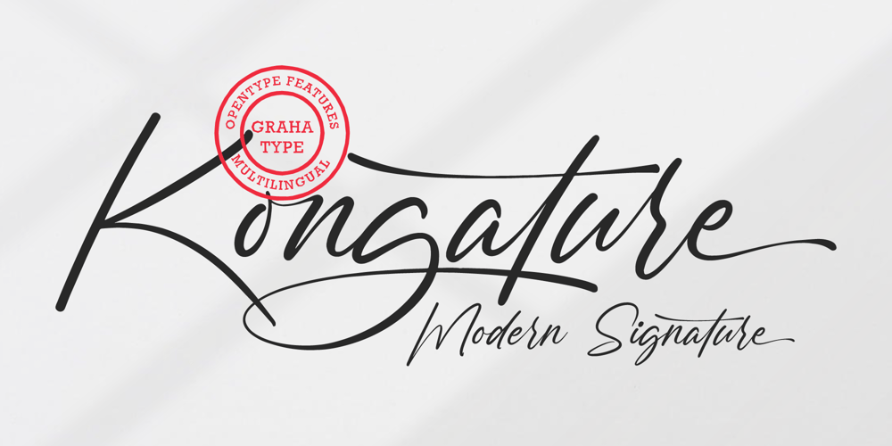 Kongature font