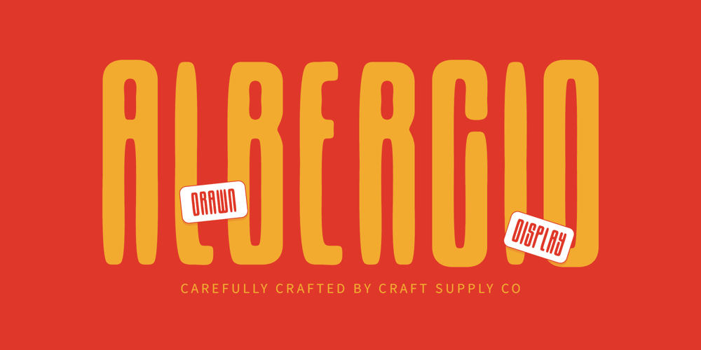 Albercio Drawn font
