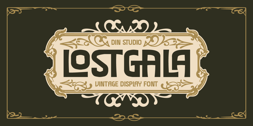 Lostgala font