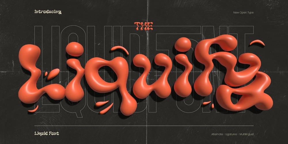 Liquify font