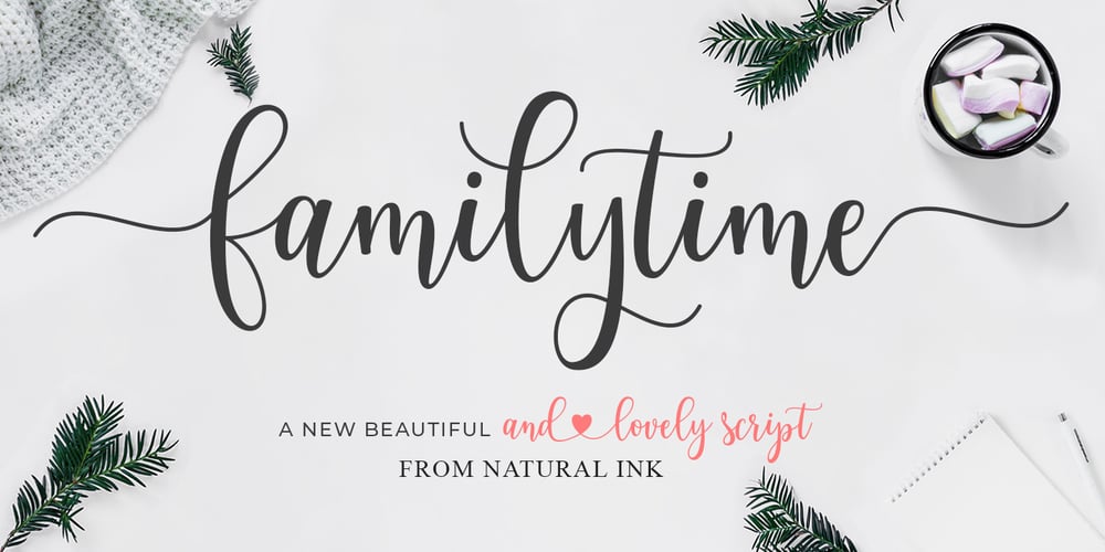 Family Time Script font