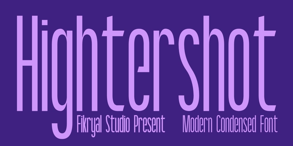 Hightershot font