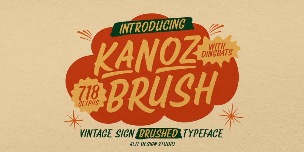 Kanoz Brush font