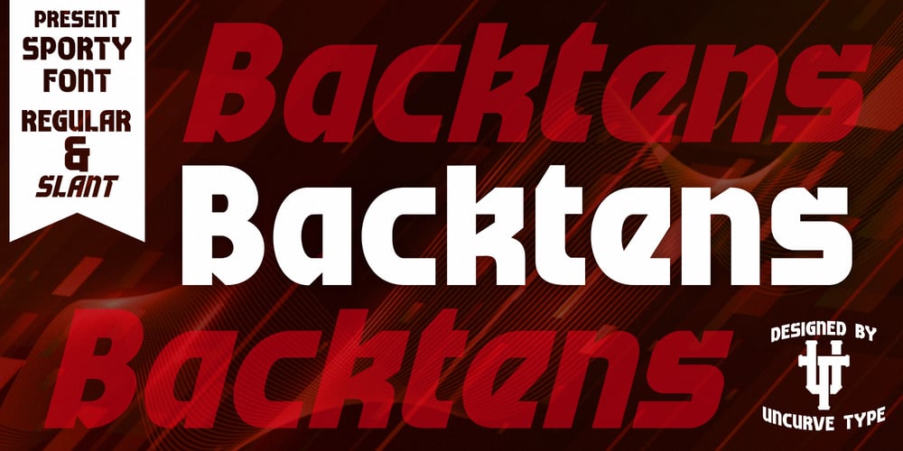Backtens font