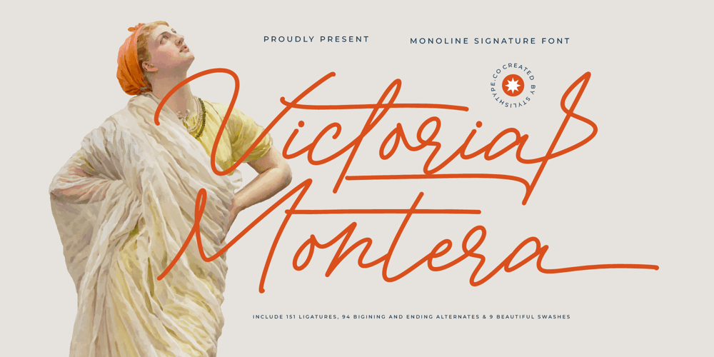 Victoria Montera font