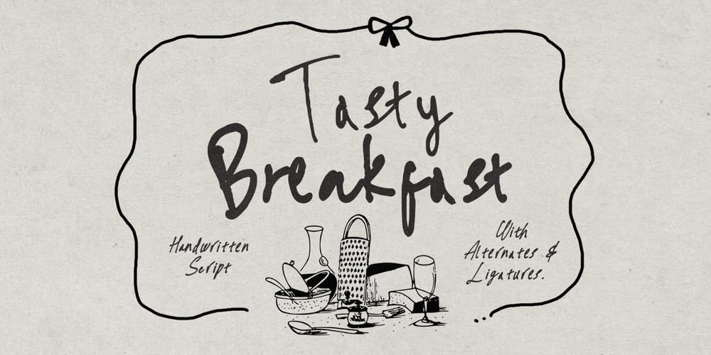 Tasty Breakfast font