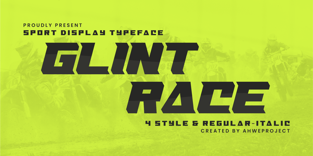 Glint Race font