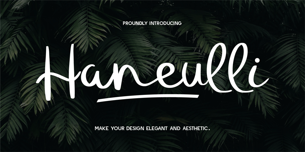 Haneulli font