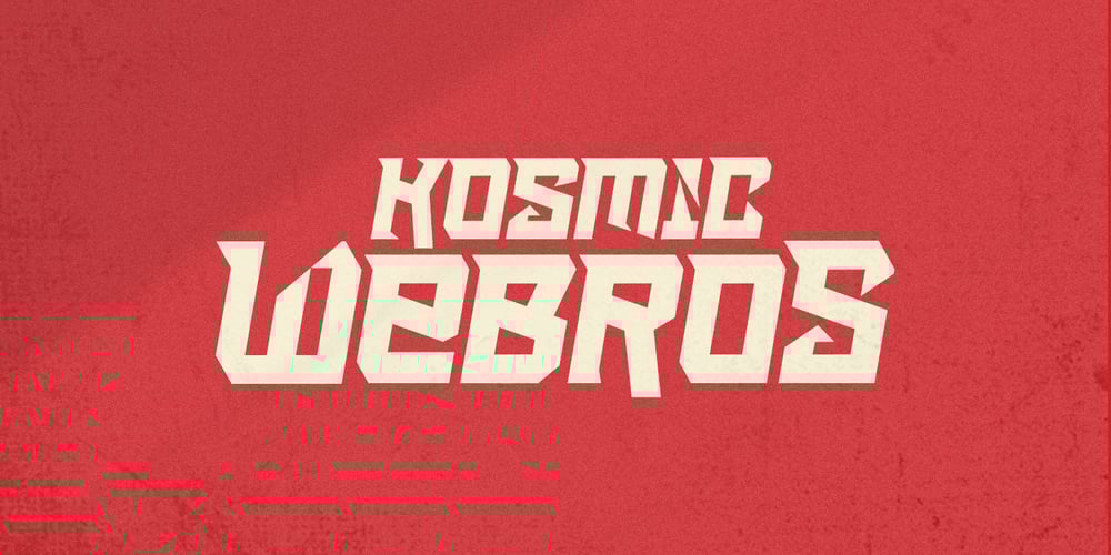 Kosmic Webros font