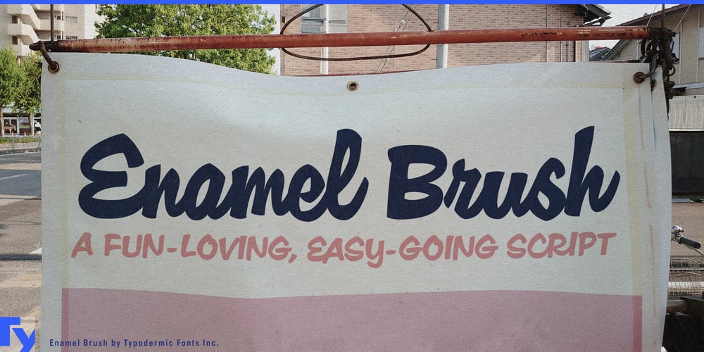 Enamel Brush font