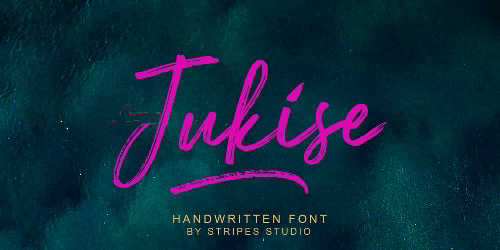 Jukise Brush font
