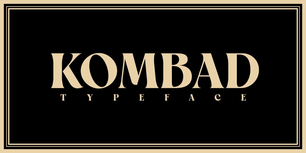 Kombad font