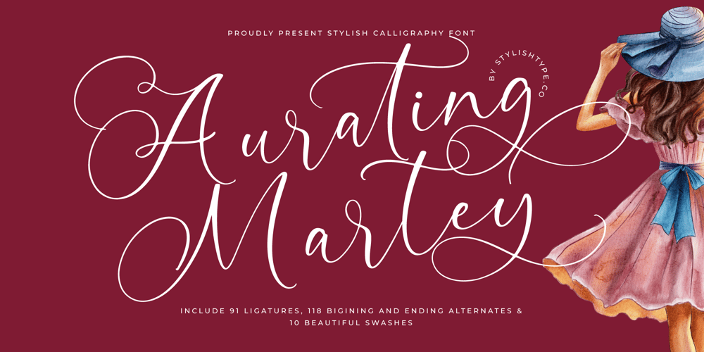 Aurating Martey font