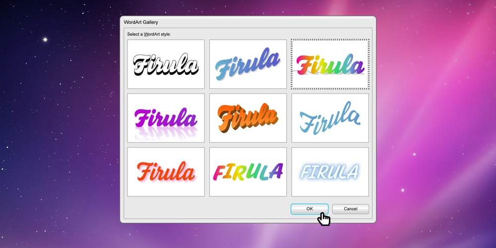 Firula font