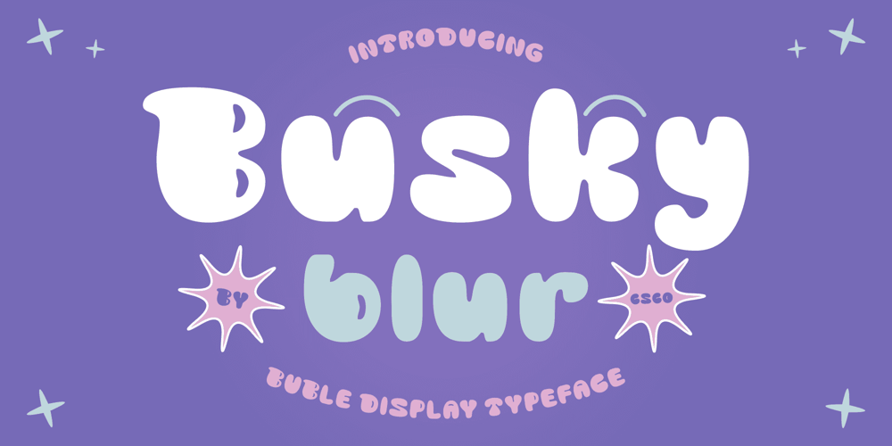 Busky Blur font