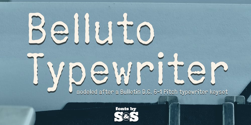 Belluto Typewriter font