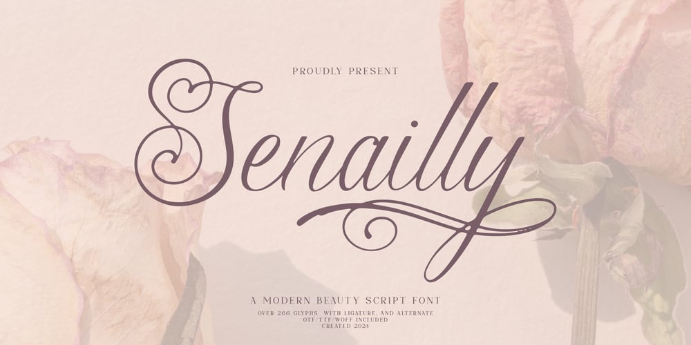 Senailly font
