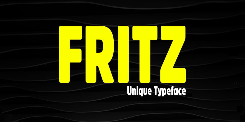 Fritz Display font
