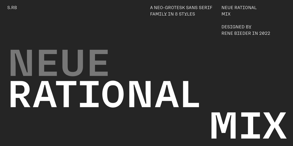 Neue Rational Mix font