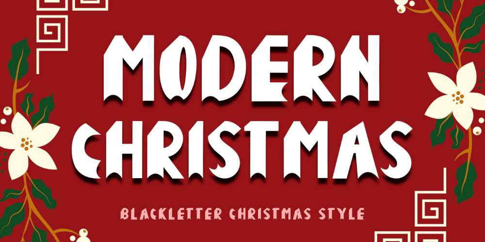 Modern Christmas font
