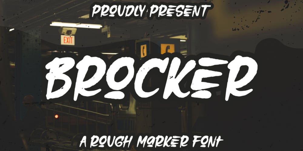Brocker Marker font