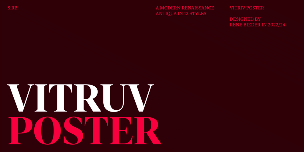 Vitruv Poster font