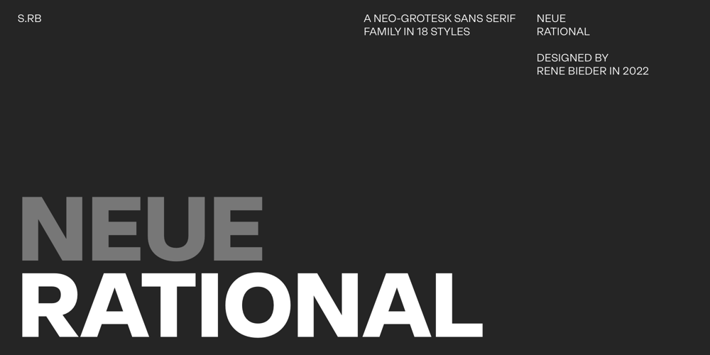 Neue Rational Standard font