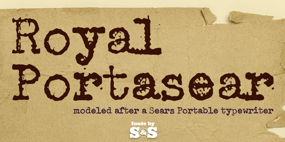 Royal Portasear font