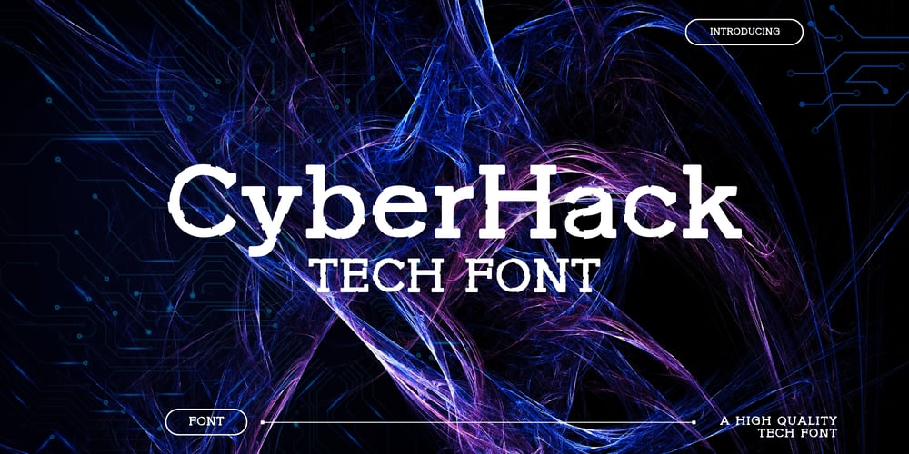 Cyber Hack font