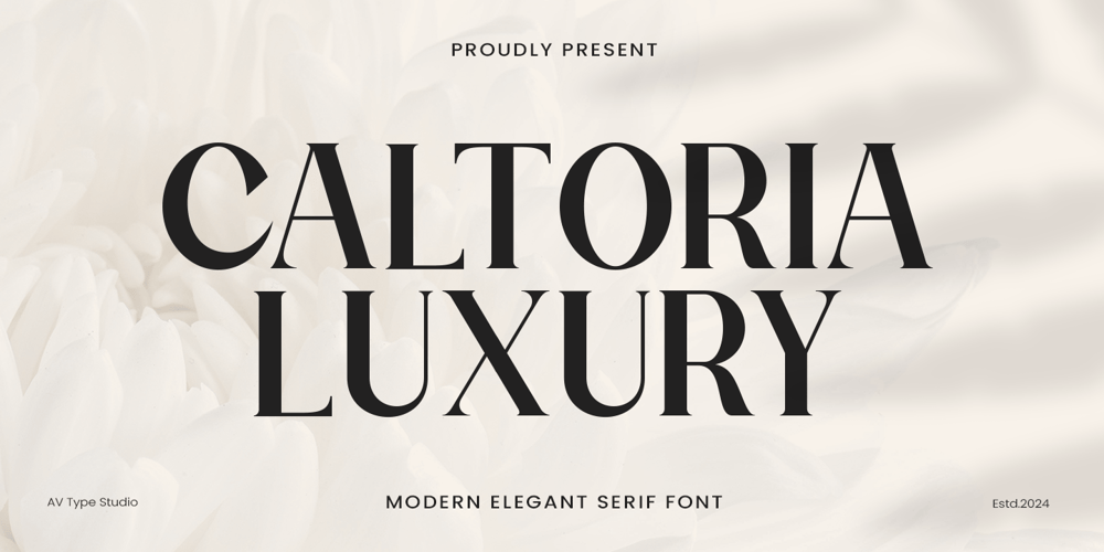 CALTORIA LUXURY font