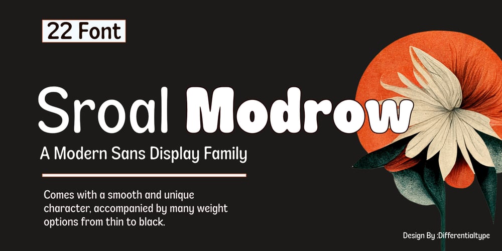 Sroal Modrow font