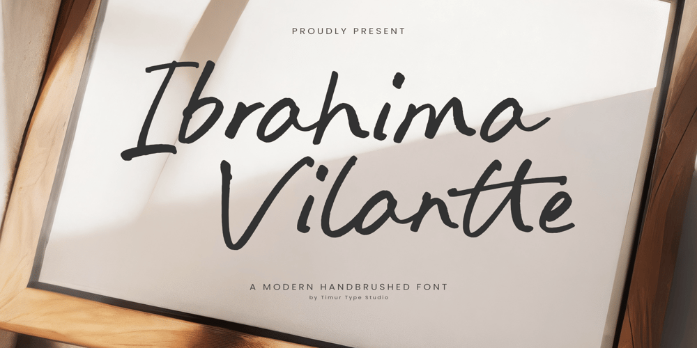 Ibrahima Vilantte font