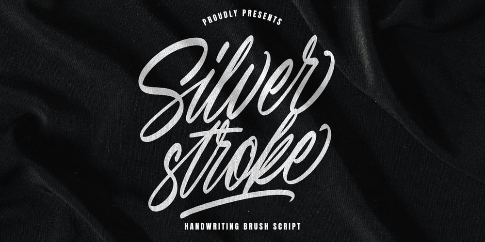 Silver stroke font