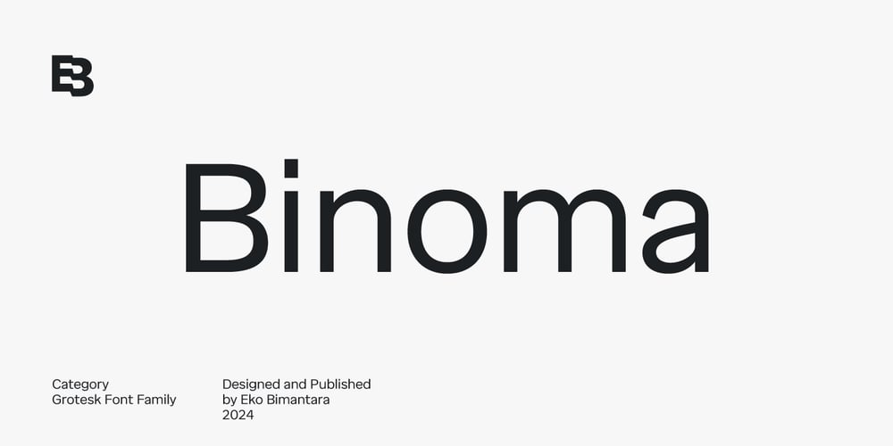 Binoma font
