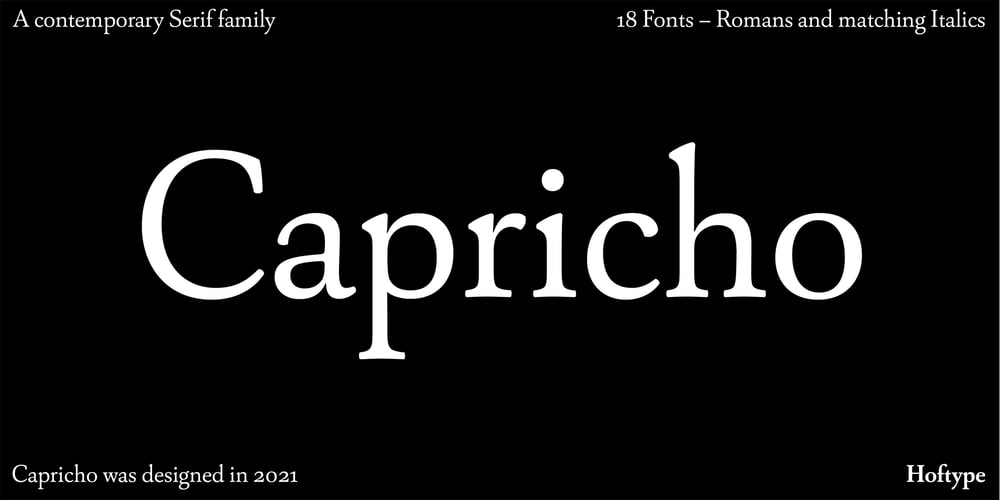 Capricho font