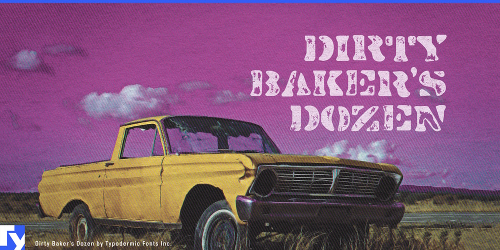 Dirty Bakers Dozen font