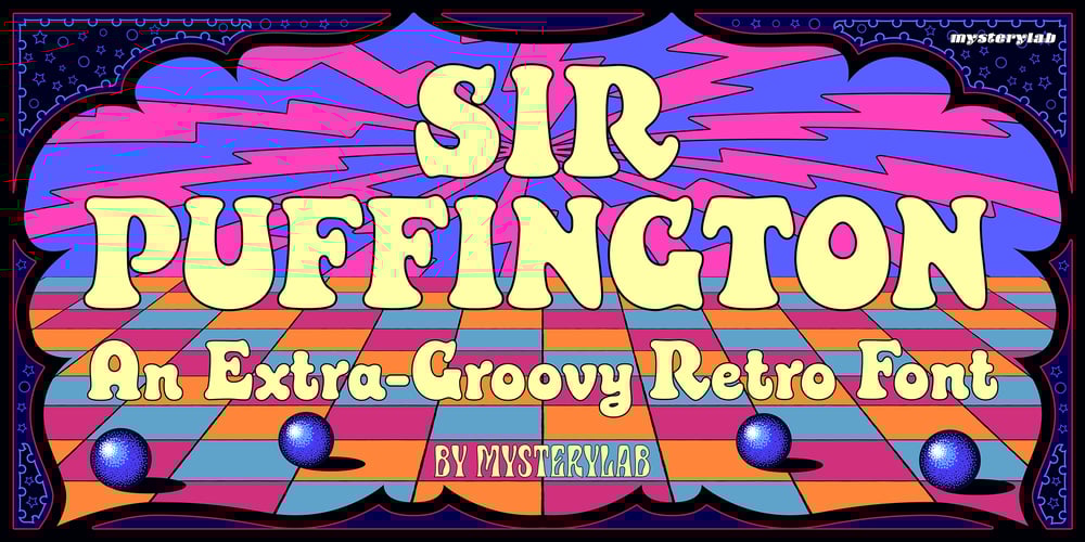 Sir Puffington font