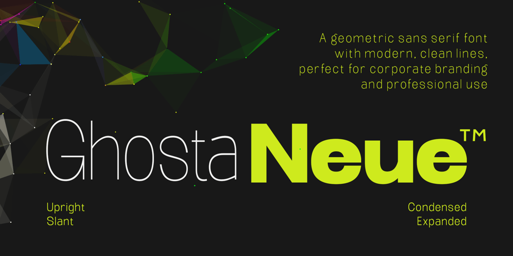 Ghosta Neue font