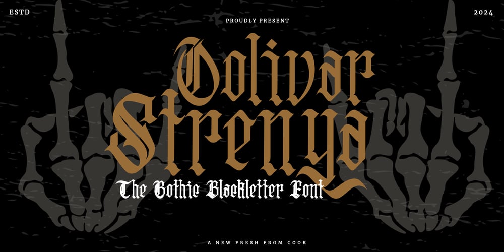 Oolivar Strenya font