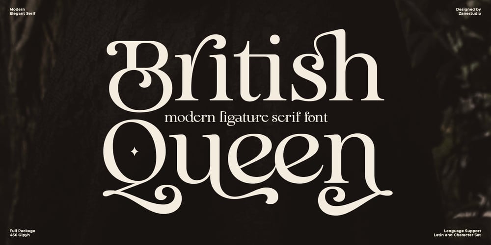 British Queen font